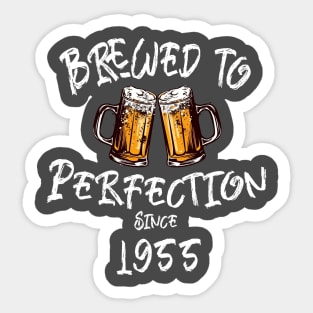 Brewed to Perfection, Personalized Birth Year T-shirt, Birthday Custom Shirt, Birthday Gift, Tee Sticker